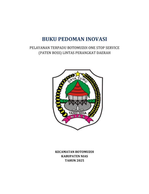 Buku Petunjuk Inovasi Paten Boss