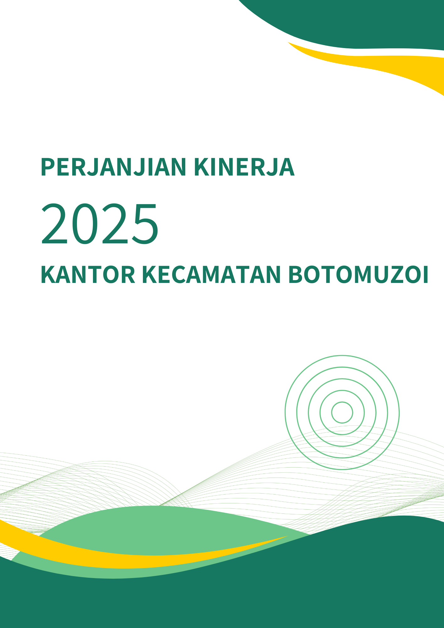Perjanjian Kinerja Kantor Kecamatan Botomuzoi Tahun 2025